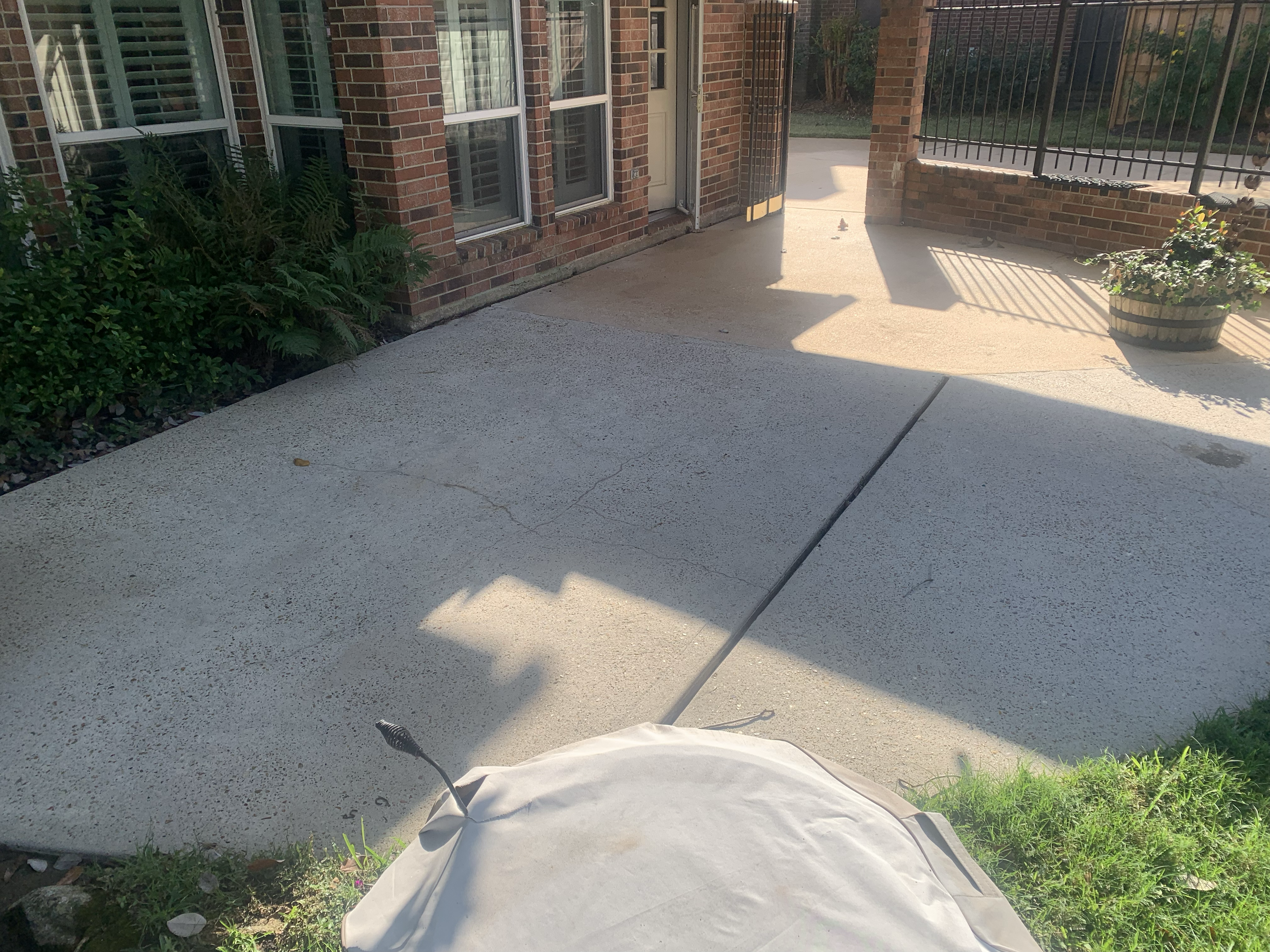 Patio after cleaning