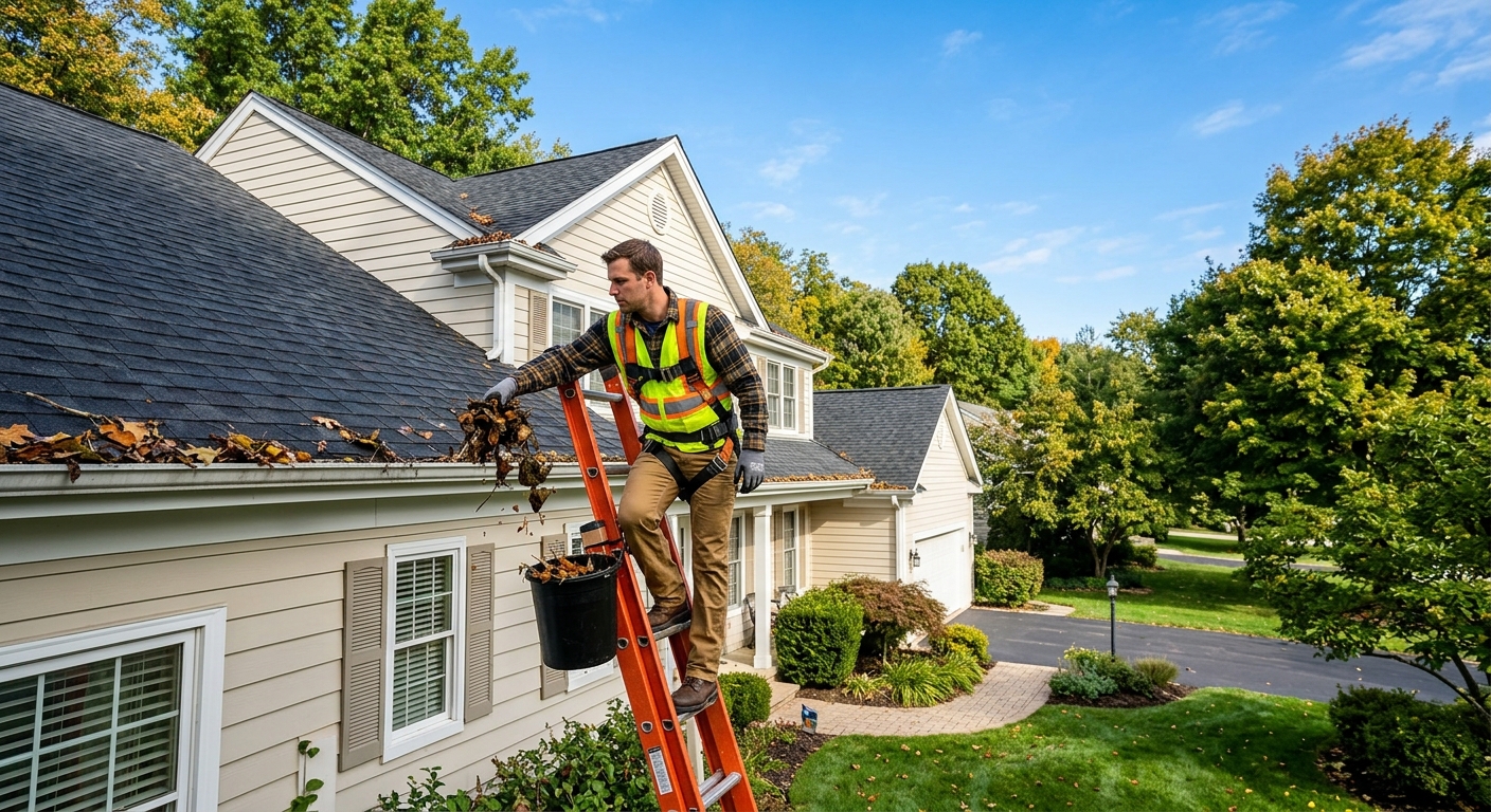 Professional gutter cleaning